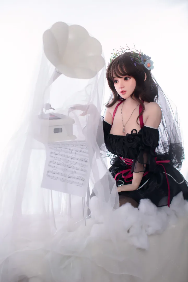 149cm (4ft11) C-Cup Petite & Lightweight Silicone Head + TPE Body Hybrid Sex Doll Linlan, Head Convallaria
